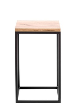STOJĄCY METALOWY KWIETNIK LOFT STOJAK NA KWIATY -CZARNY DĄB CRAFT
