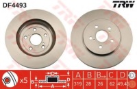 фото thumb №1, Диск гальмівна перед lexus rx300 rx350 rx400 03-