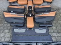 фото thumb №8, Bmw g12 сидіння заднє сидіння оббивка nappa sanddle cognac монітори масаж full