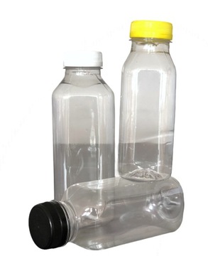 BUTELKA PET KWADRATOWA 400ML 10 SZT