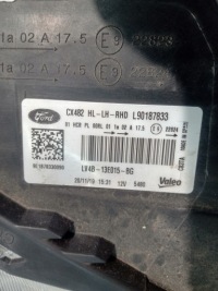 Купить Ford kuga mk3 фара левая передняя full led uk, фото thumb