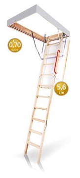 Супертеплоизоляционная лестница OLE MAXI Thermo 70x120/280
