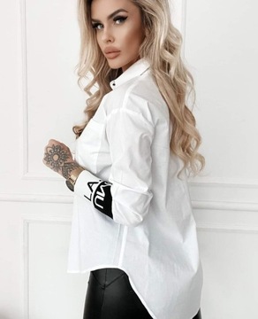 Рубашка хлопковая La..mu белая UNI