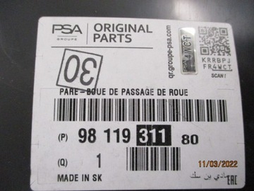 фото thumb №9, Citroen c3 iii підкрилок передні перед праві нове