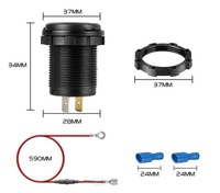 фото thumb №8, Зарядное устройство автомобильная usb qc3.0 + pd usb c woltomierz кнопка on/off