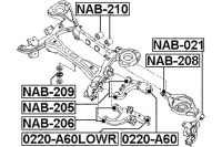 фото thumb №2, Febest nab-210 подшипниковый узел, механизм дифференциал