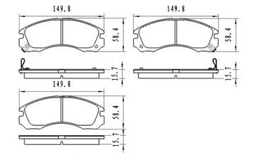 фото thumb №2, Тормозные колодки тормозные перед