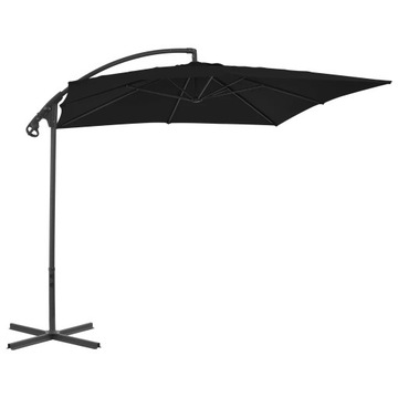 PÓŁPARASOL OGRODOWY SKŁADANY TARASOWY 250 x 250 cm