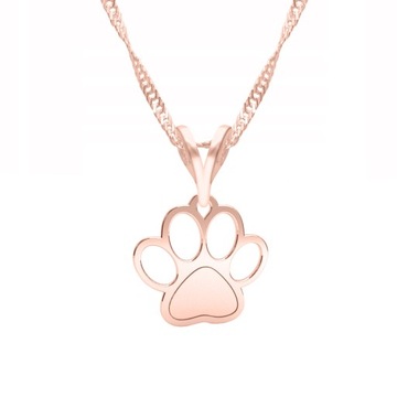 Золотая цепочка 925 пробы Heart Dog Paw