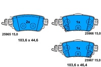 фото thumb №2, Гальмівні колодки гальмівні задня nissan leaf qashqai ii x-trail iii renault