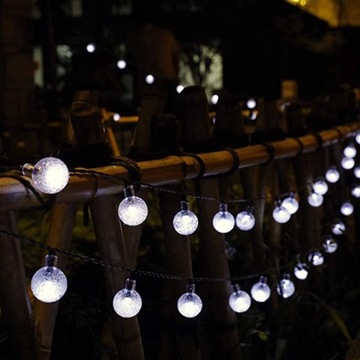 СОЛНЕЧНЫЕ САДОВЫЕ ЛАМПЫ GIRLANDA 100LED, 12m COLD