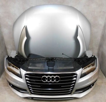 фото thumb №12, Audi a7 c7 4g8 s line комплектный перед бампер лампы капот полный led серебряный