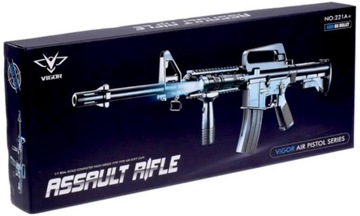 KARABIN NA KULKI M4A1 AMERYKAŃSKI REPLIKA ASG SNAJPERKA CIĘŻKA + LATARKA