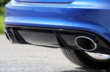 фото thumb №14, Диффузор заднего бампера audi a7 10-14 rs вид rs7 накладка чёрный блеск !