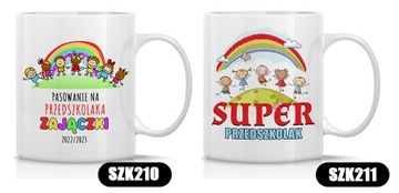 KUBEK dla PRZEDSZKOLAKA do Szkoły Prezent Wzory