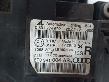 фото thumb №7, Audi a5 8t рестайлінг 12-16r лампа права перед англієць