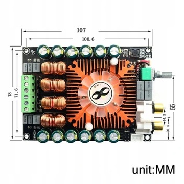 Плата усилителя мощности звука TDA7498E Модуль BTL