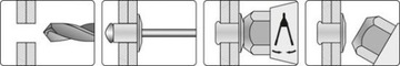 nitownica dzwigniowa 3,2-4,8mm VOREL