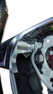 фото thumb №8, Mercedes w176 w117 amg руль мультифункция лепестки a0004603403 кожа