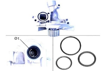фото thumb №2, Насос воды citroen c4 1,8 16v 06- з корпус valeo