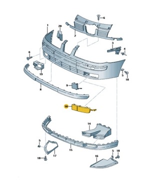 фото thumb №2, Решітка заглушка бампера галоген cordoba ibiza