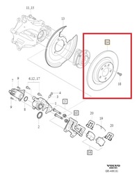 фото thumb №1, Задні гальмівні диски гальмівні xc40