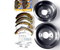 фото thumb №1, Гальмівні колодки + гальмівні барабани + циліндрики гальмівні + пружини fiat panda ii з abs