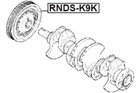 фото thumb №2, Колесо трос тяга we вала коленчатого renault logan 2005-2013 febest