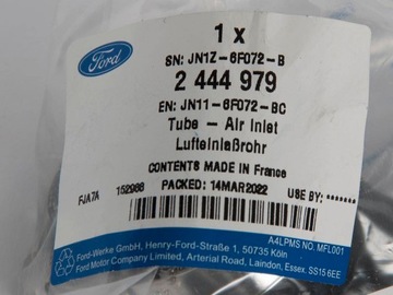 фото thumb №9, Труба шланг turbo ford focus puma ecosport 1.5 tdci 2444979 _ jn11-6f072-bc