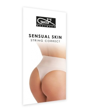 Gatta majtki wyszczuplające stringi String Correct Sensual Skin rozmiar L