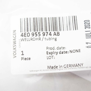 фото thumb №7, New audi a8 d3 фара washer систем corrugated труба 4e0955974ab