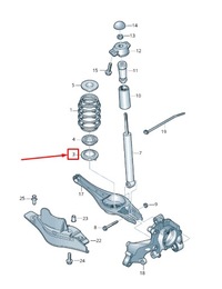 фото thumb №7, Audi q3 f3 lower катушка зажигания spring insulator 5q0512297f