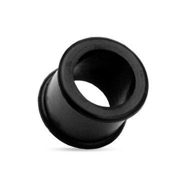 Tunel Silikonowy Piercing Do Uszu Czarny 12mm
