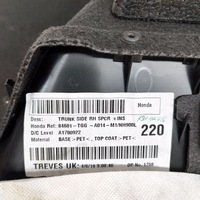 фото thumb №7, Honda civic x 2018 права сторона обшивка / оббивка / багажника