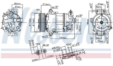 фото thumb №15, Nissens 890056 компресор кондиціонера alfa romeo