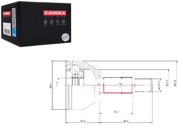фото thumb №13, Шарнир zew. ford fiesta v 04- 25/23/53,2mm - ford