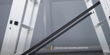 Лестница промышленная алюминиевая 3х7 ступеней HOME DRABEST 150 кг