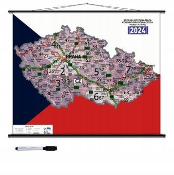 Текущая дорожная карта ЧЕХИИ + коды 120x100 Актуальная 2024 г.