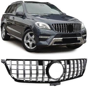 фото thumb №1, Решётка радиатора решётка mercedes ml w166 11-15 panamericana хром