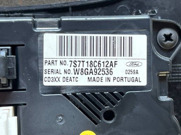 фото thumb №8, Ford mondeo mk iv 2008 з спереду панель кондиціонера