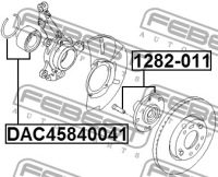 фото thumb №3, Ступиця колеса перед febest do kia carens ii