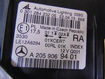 фото thumb №16, Лампа правая перед mercedes w205 a2059069401 европа