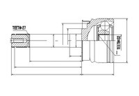 фото thumb №2, Шарнір зовнішній nissan terrano r20 2.4 96-