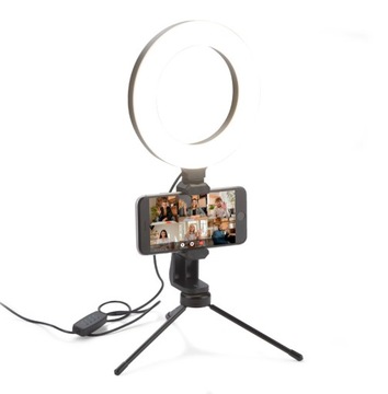 LAMPA PIERŚCIENIOWA lampka ring do selfie 3 BARWY