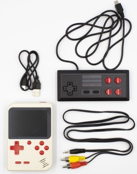 MINI KONSOLA GIER RETRO 400 GIER 3 cale + PAD