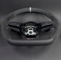 фото thumb №8, Audi a3 s3 rs3 8v a4 s4 rs4 a5 s5 rs5 руль алькантара серый нитка