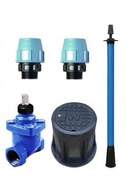 Задвижка + корпус TELE + коробка + PE - DN 32 5/4