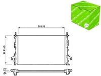 фото thumb №1, Радіатор двигуна wody renault espace iv laguna ii vel satis 1.6-2.2d