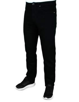 SPODNIE MĘSKIE JEANSOWE CZARNE W35 L32 W92-94 cm
