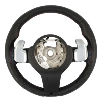 фото thumb №13, Bmw x3 f25 x5 f15 руль m sport набор новая чёрная кожа лепестки